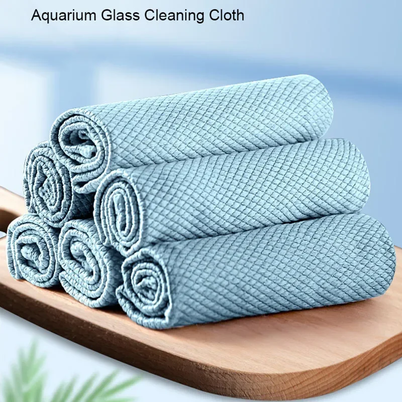 Quality Aquarium Fish Tank Cleaning Cloth Towel Super Fiber Cleaning Tool Towel Strong Absorbent Scrubbing Glass Towel Aquarium
