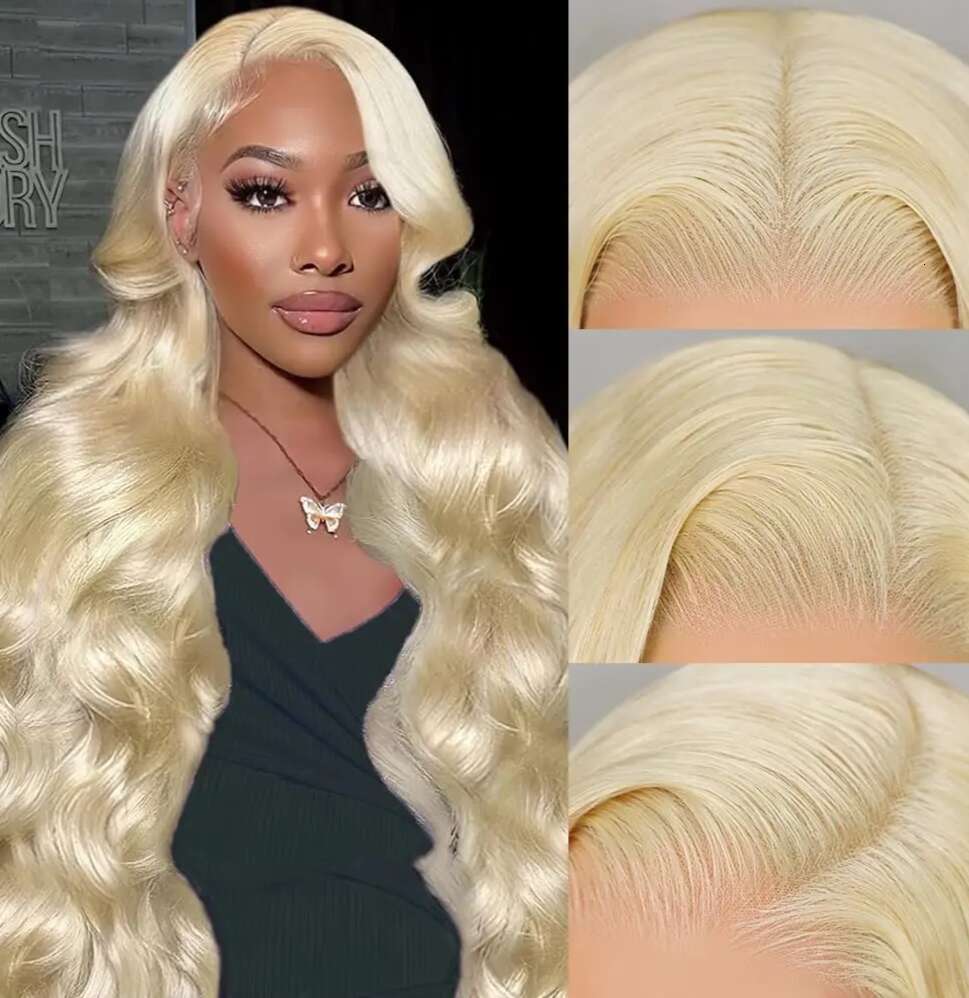 613 Blonde 13x6 Body Wave Frontal Preplucked Brazilian wig 13x4 Transparent HD Lace Front Human Hair Wigs For Women