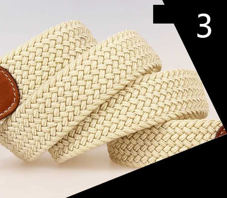 Fashion strapless Cinto Feminino waist belt knitted elastic band mens canvas pin buckle womens lover belt W240920