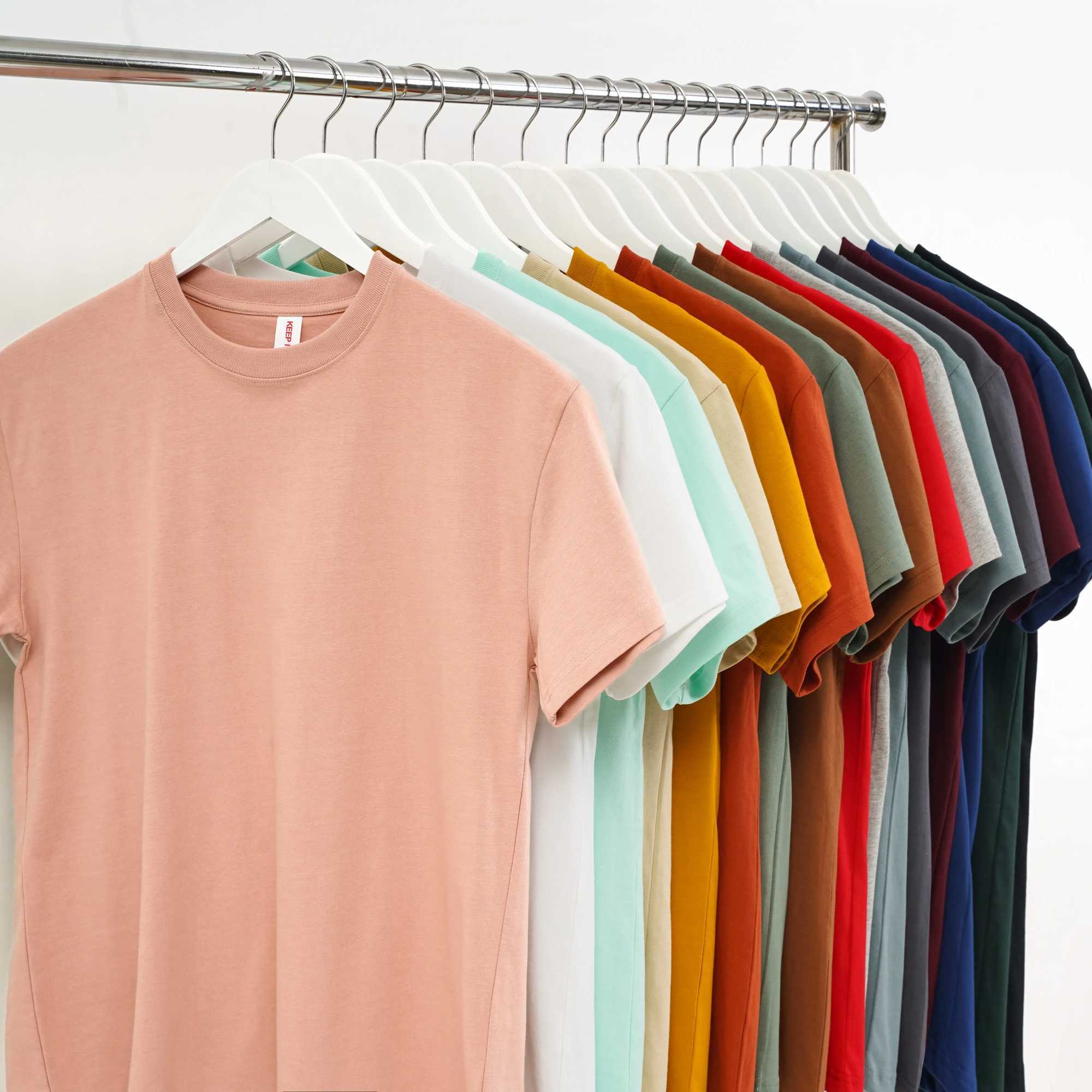 240g mens 100% pure cotton O-neck T-shirt custom screen printed three-way embossed blank shirt mens sustainable summer top CL240913