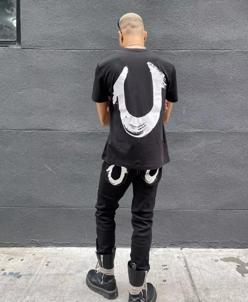 2026 Y k Hip Hop Retro Street Casual Women s Haruku Fashion Trends Printed Denim Trousers Straight Wide leg Pants For Men and Women