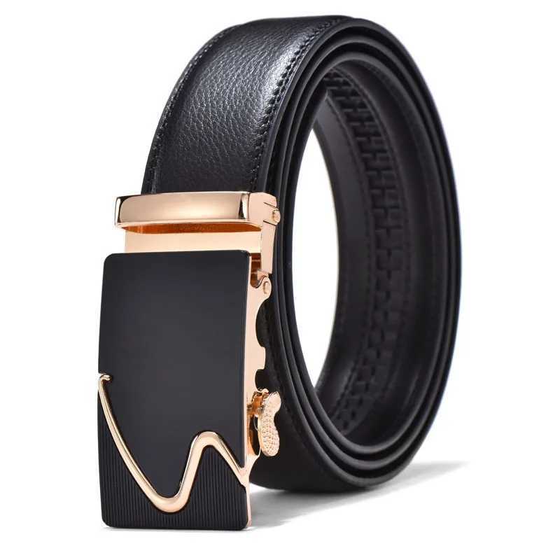 New mens design automatic buckle leather mens belt 3.5cm luxury mens Ceinture mens belt W240920