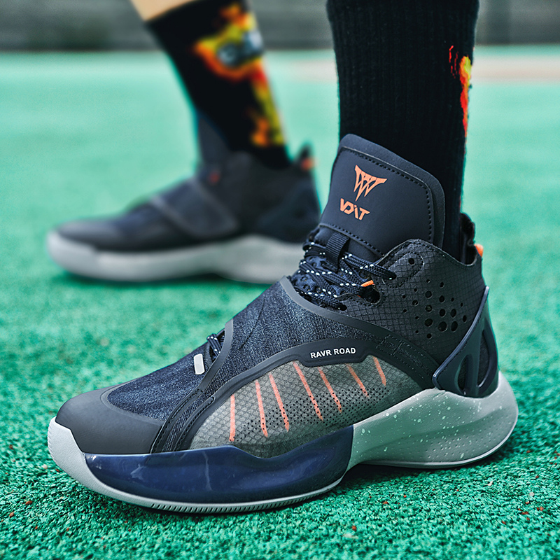 Men's Basketball Shoes High Top Boots Cushioning Wear-Resistant Sports Shoes Men Gym Training Athletic Basketball Sneakers