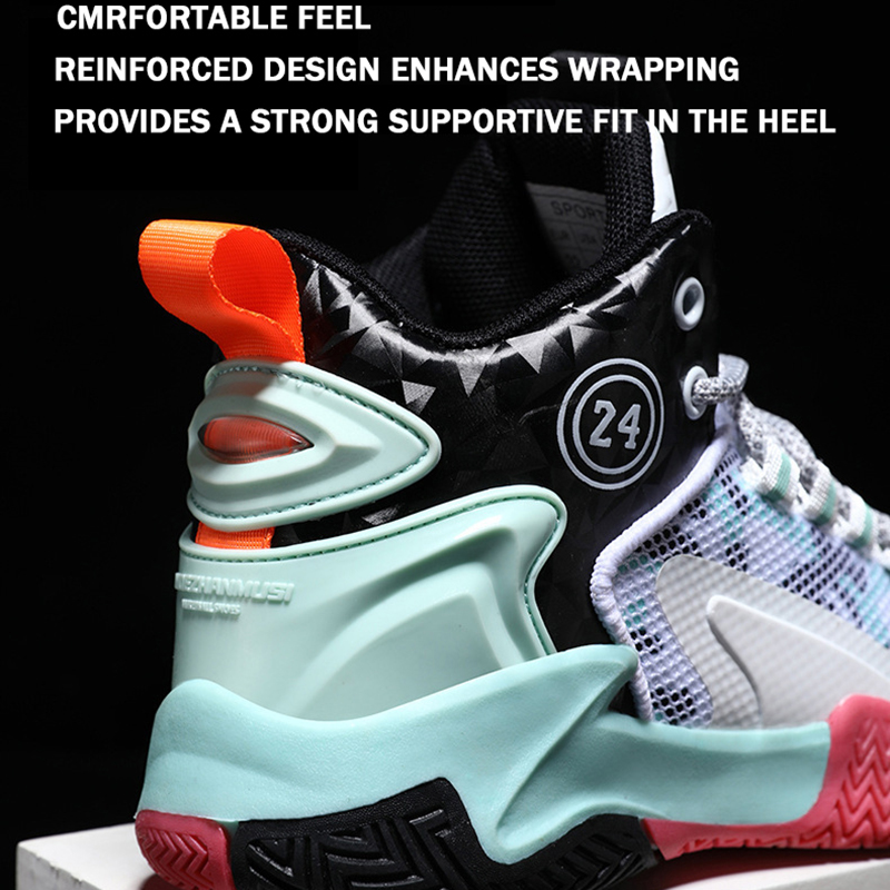 Lynjacye Small Size 31 32 Basketball Sneakers High-Top Sport Shoes Outdoor Boys Girls Training Zapatos De Mujer Tendencia