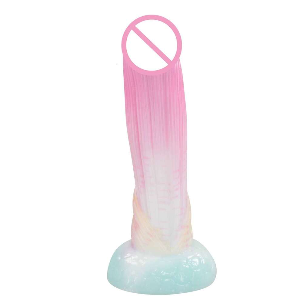 Custom adult sex toys colorful mixed color dildo realistic silicone dildo soft artificial penis for women