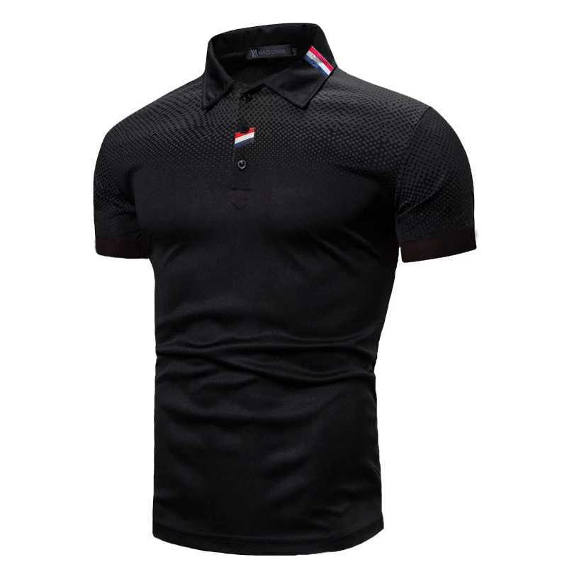 Summer Men Casual Short Sleeve Lapel Polo Shirt .X240920