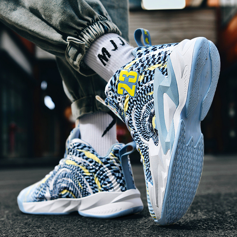 Street teenagers classic basketball fashion shoes thick-sole sneakers