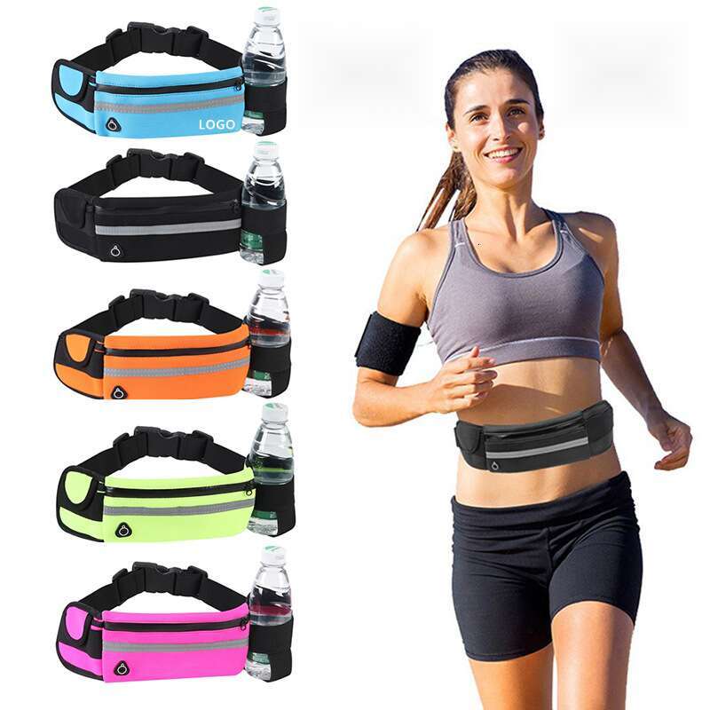 Outdoor Sports Waist Bag Fitness Running Upgrade Waterproof Bag Multi functional Waist Water Bottle Bag Cycling Invisible Phone Bag