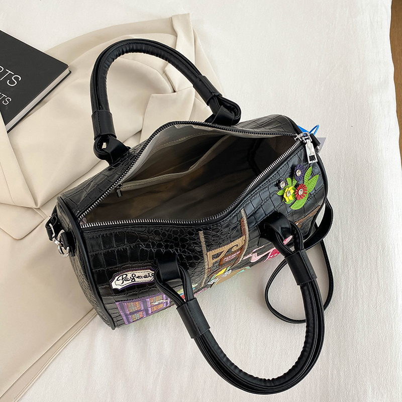 New Trend Alligator Bag For Women Fashion Large Capacity Messenger PU Leather Crossbody Female Brand Handbag