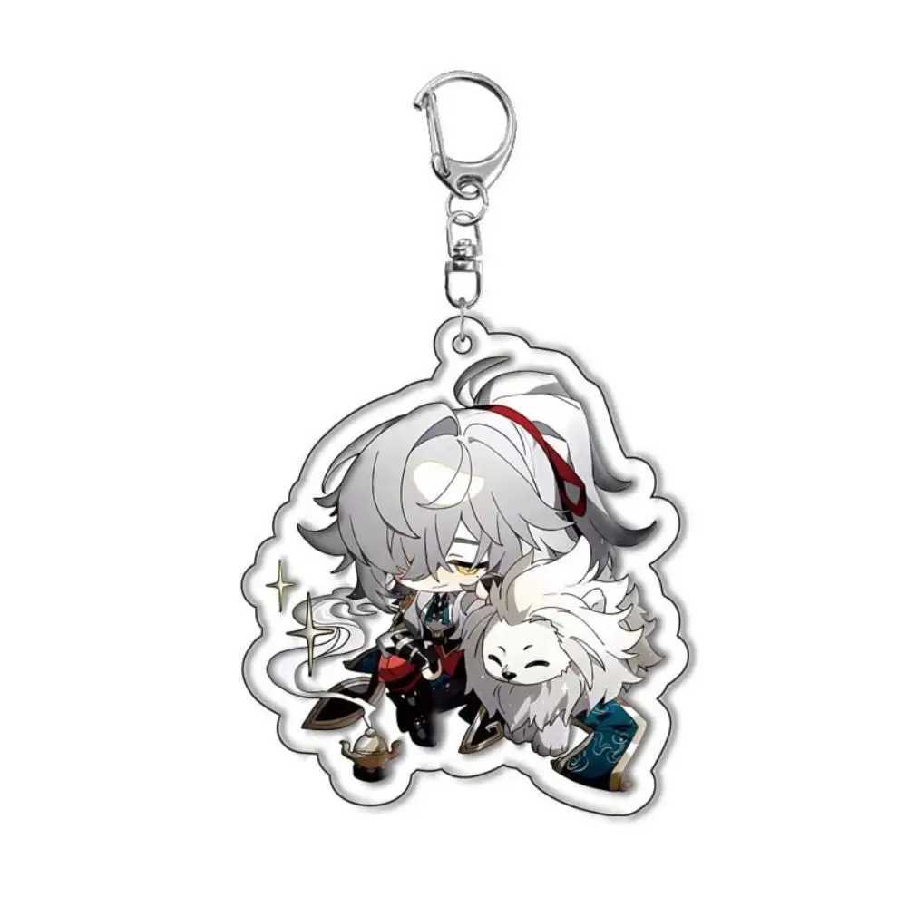 March 7th Honkai Star Rail Keychain New Seele Fuan Xuan Prop Badge Kafka Costume Anime Game PendantX240919