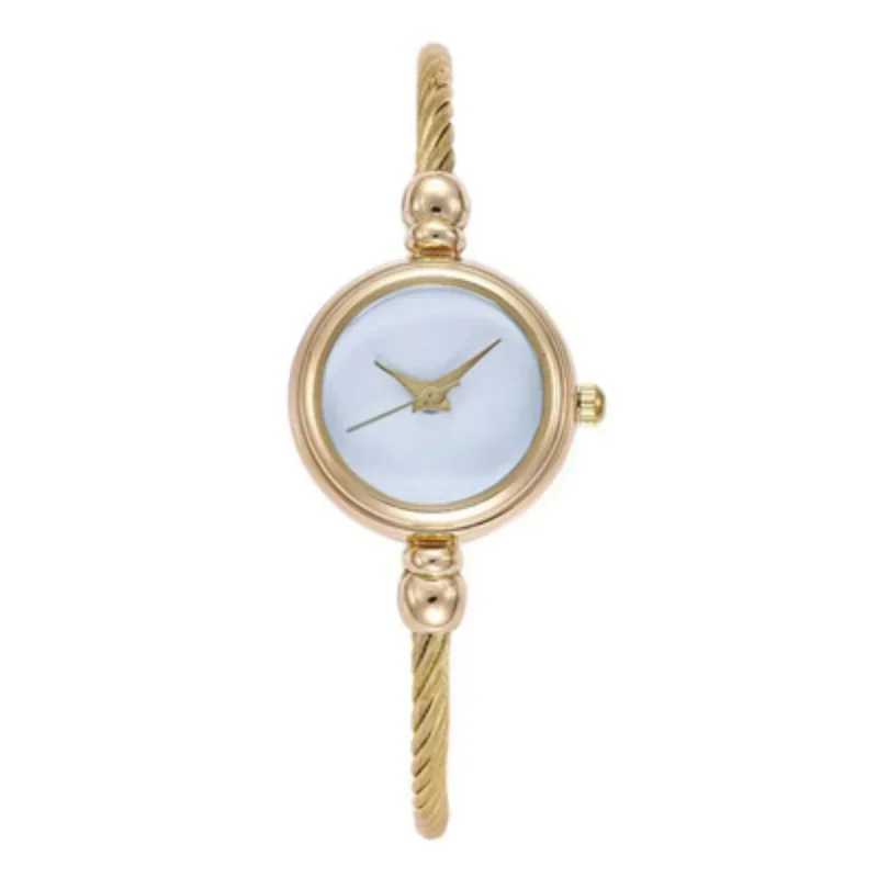 Luxury Women Watches Small Gold Bangle Bracelet Stainless Steel Retro Ladies Quartz Wristwatch Clock Fashion Reloj Para ParejasX240920