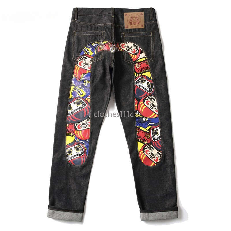 Y2k Haruku Casual Printed Jeans Women 2023 Summer New Straight Wide-Leg High Street Hip-Hop Style Men's And Women's Clothing