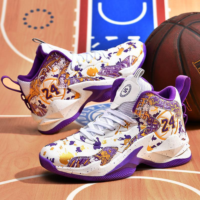 2023 New Men's Basketball Shoes Cushion Anti Slip Sports Shoes Fitness Training Shoes Male Kids Basketball Boots Basket Sneakers
