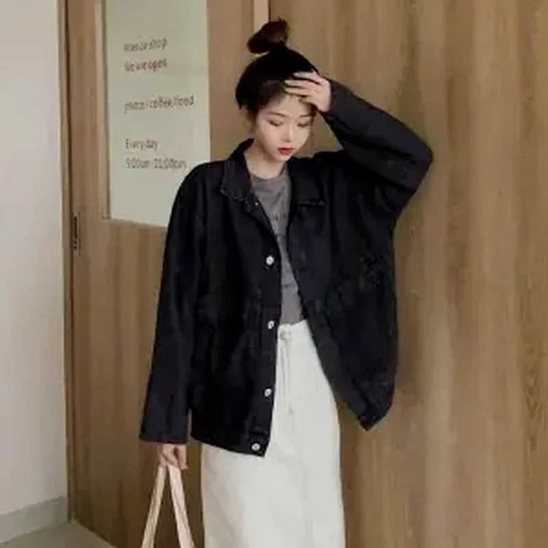New Large Size Loose Denim Female Coat Retro Street Korean Style Wild Casual Couple Jacket Korean Ins Tide Jackets Denim 2021X240920