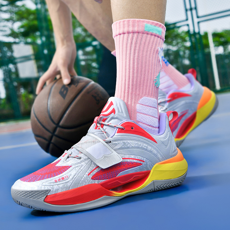 Brand Purple Men's Professional Basketball Shoes Kids Fashion Fluorescent Sports Sneakers Men Design Running Basket Trainers Men