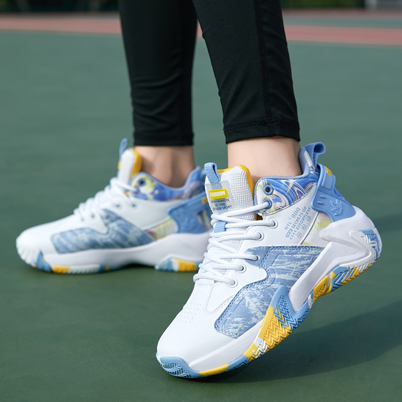 Cool Basketball Shoes Men's Comfortable Breathable Padded Non-Slip 2024 New Outdoor Fitness Sports Fashion Running Shoes
