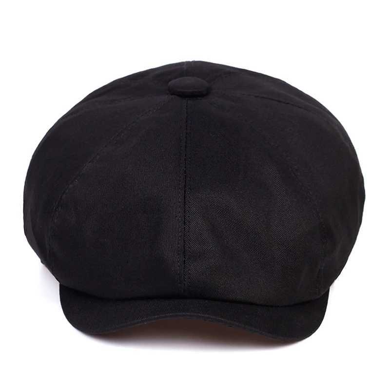 Fashion Spring Summer cotton Beret Caps for Men Women Cotton Sun Hat Unisex Octagonal Cap Vintage Outdoor sports Hats gorrasX240919