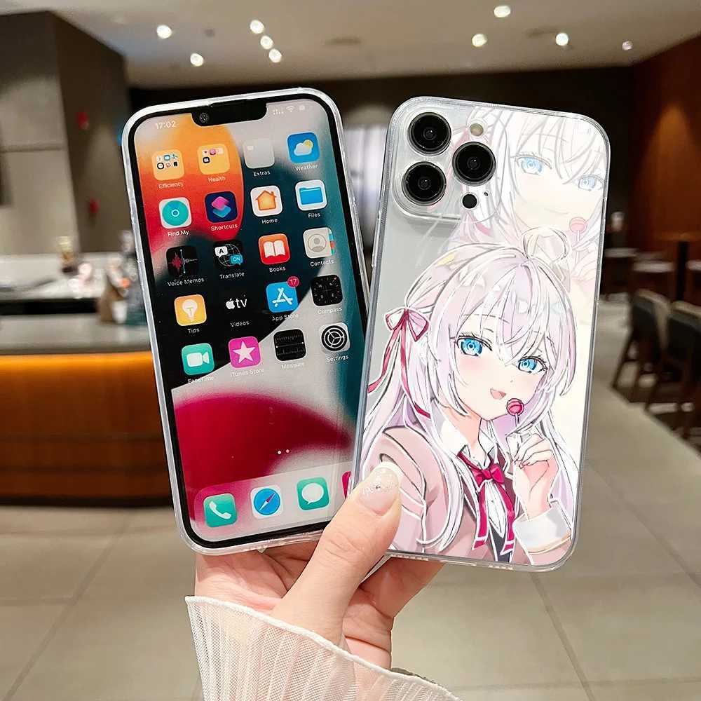 Kawaii Anime Girl Alya phone case suitable for lPhone 16 15 14 13 12 11 Mini Pro Max X XR XSMax 7 8 Plus SE20 transparent coverCL240720