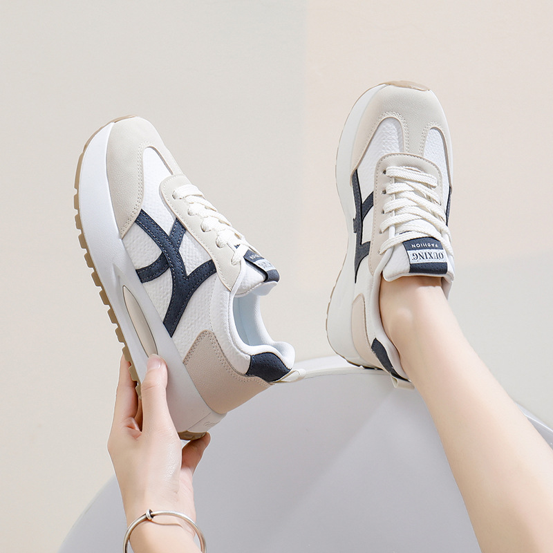 Free shipping Casual Shoes for Women Silver Brown Blue Breathable Lightweight Outdoor tennis Sneaker