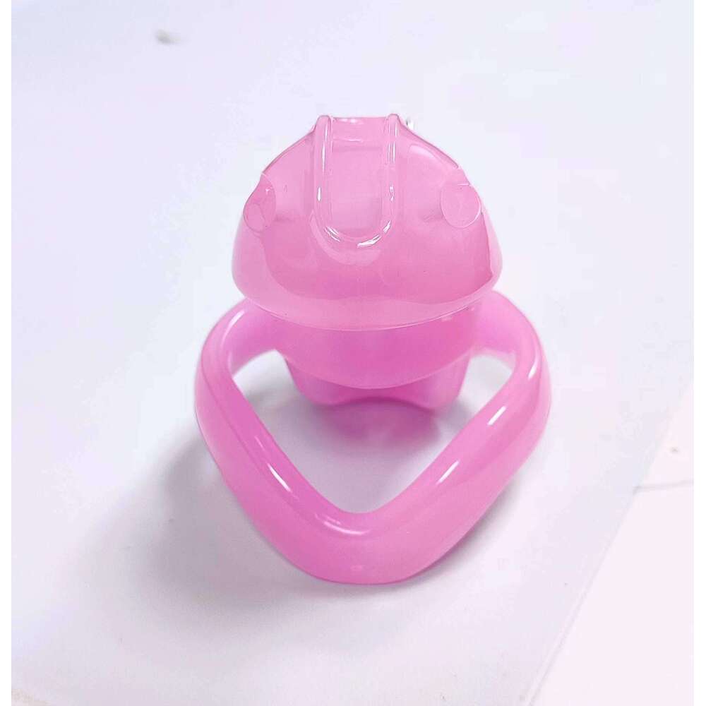 AIZHILAN 2024 new design PVC lockabel Chastity Cage for men.
