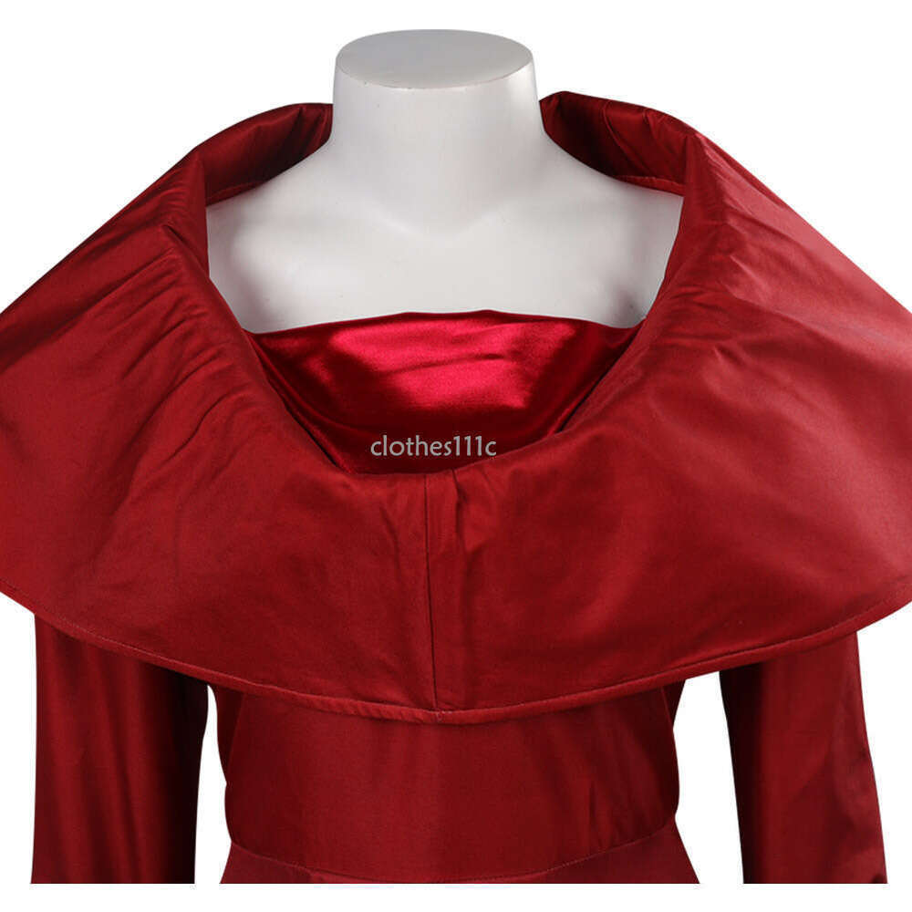 Dragons Siofna Cosplay Costume Red Dress Outfits Women Girls Adult Halloween Carnival Party Disguise Roleplay Suit