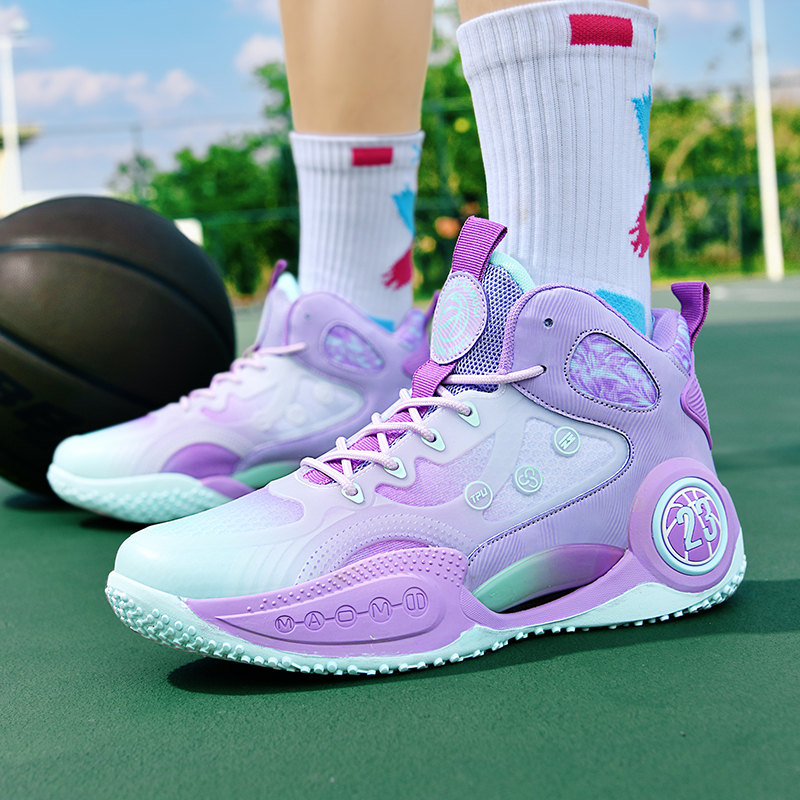 Basketball High-quality Brand Designer Sports Training Shoes Outdoor Sneakers Men Mesh Wear Resistant Non-slip Reflective f5b0