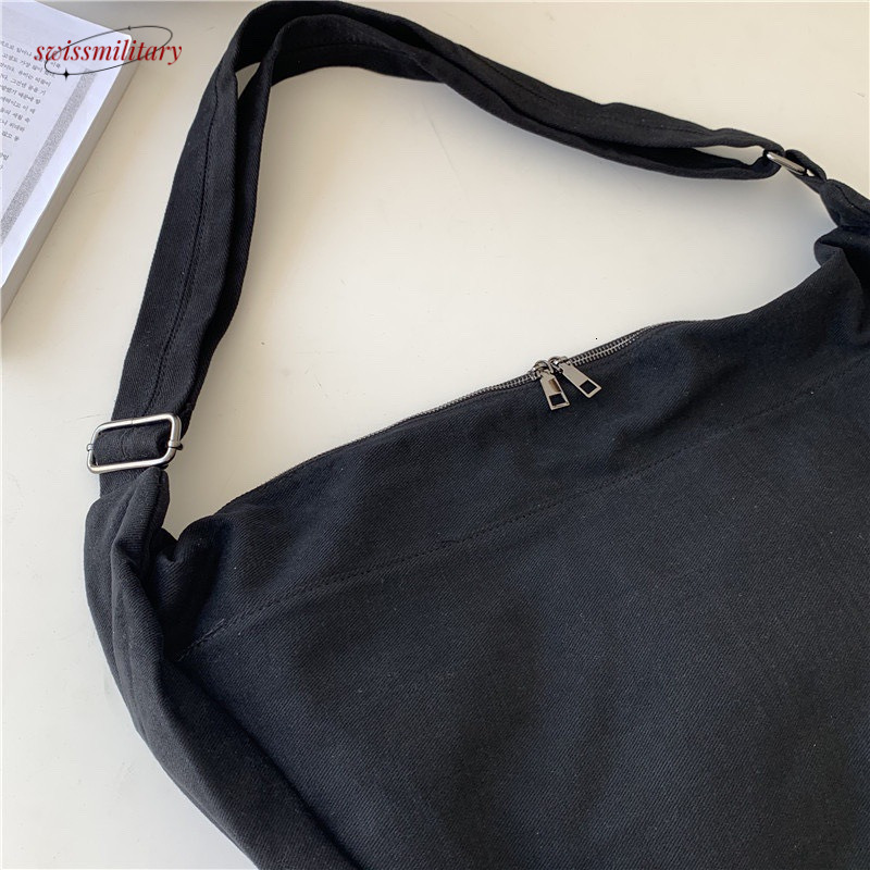 2024 New Coffee Single Shoulder Crossbody Dumpling Bag Canvas Women's Bag, Small and Lazy Style #26 Swissmilitary