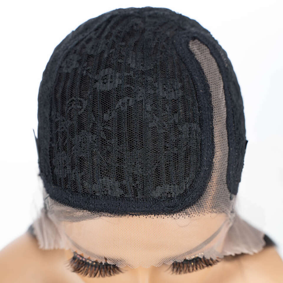 Sleek 16 Inch Straight Human For Women Ready To Wear Real 13X6X1 Front Short Peruvian Hair Lace Wigs