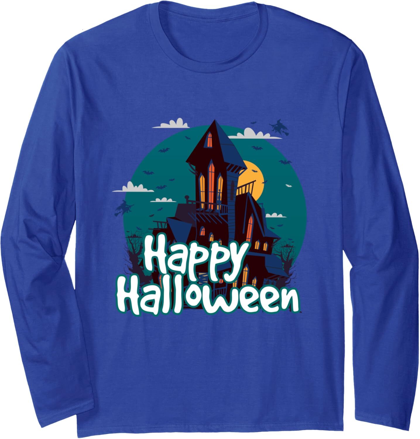 Long Sleeve Shirts for Men sweatshirt Happy Halloween Scary fun costume Witch October Long Sleeve Tee Streetwear Casual tops clothes