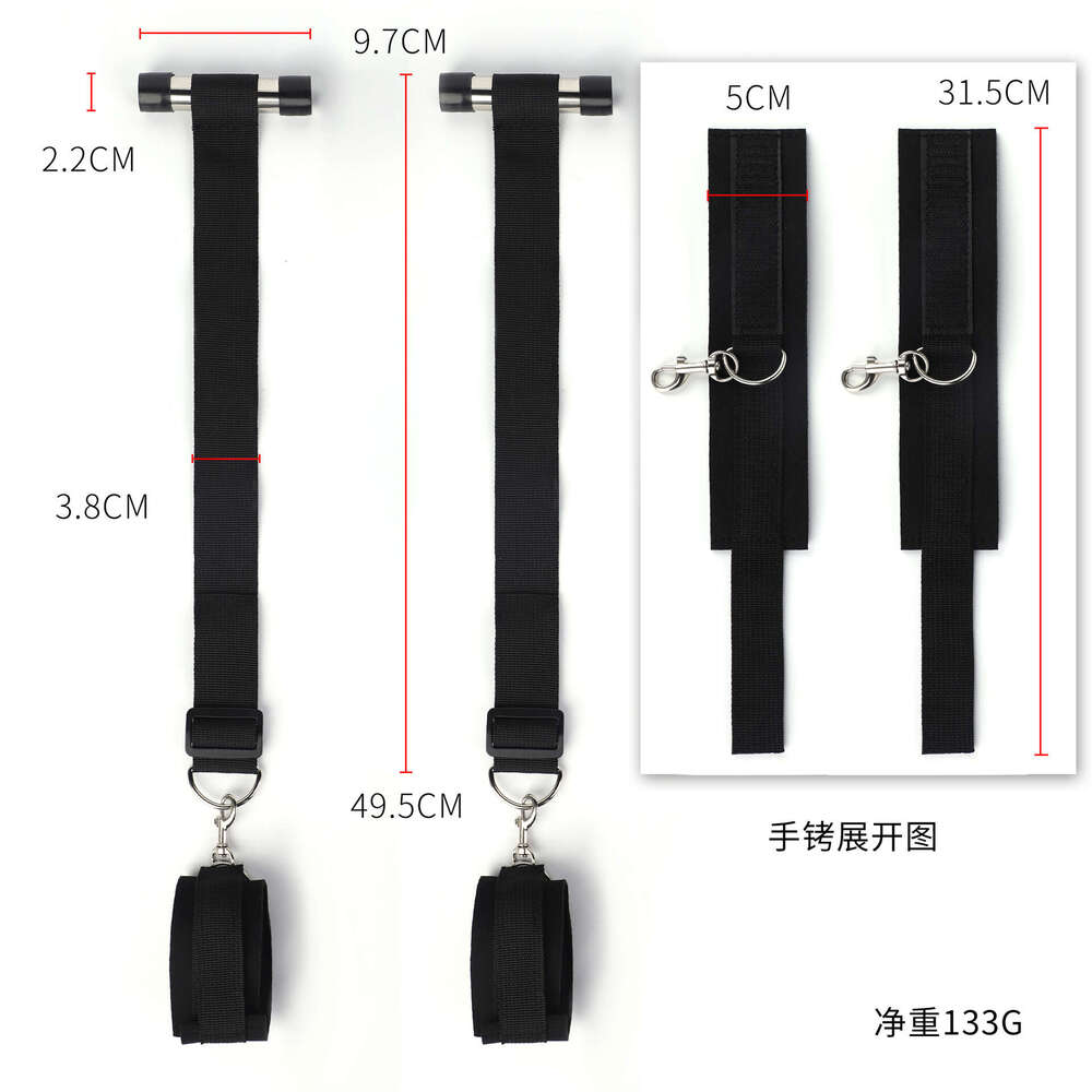 Cross border hot selling SM props portable hanging Carmen sex handcuffs SM bundling training alternative adult products