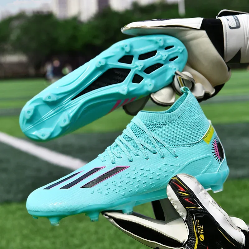 Top Quality Mens Shoes hot Original Grass Soccer Non-Slip Cleats For Kids TF/FG Training Football Boots