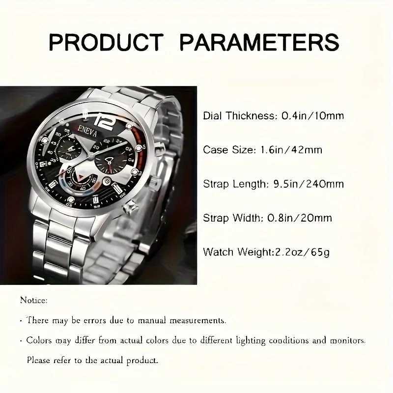 2 pieces round fashionable quartz watches + simple and exquisite bracelets for women menX240920