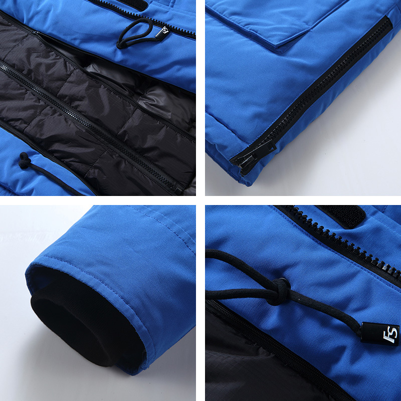 Winter New Brand Warm Long Down Mens Thick Hooded Lightweight Waterproof Puffer Jacket Casual High Quality Overcoat Male