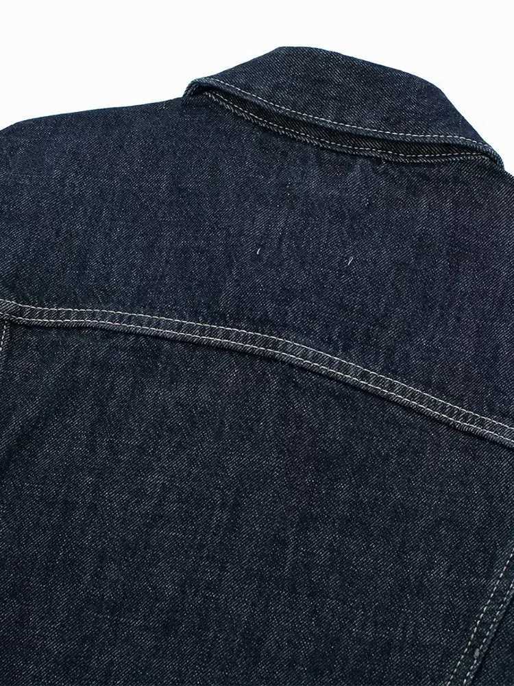 Willshela Women Fashion With Pockets Denim Blue Single Breasted Jackets Vintage Lapel Neck Long Sleeves Female Chic Lady OutfitsX240920