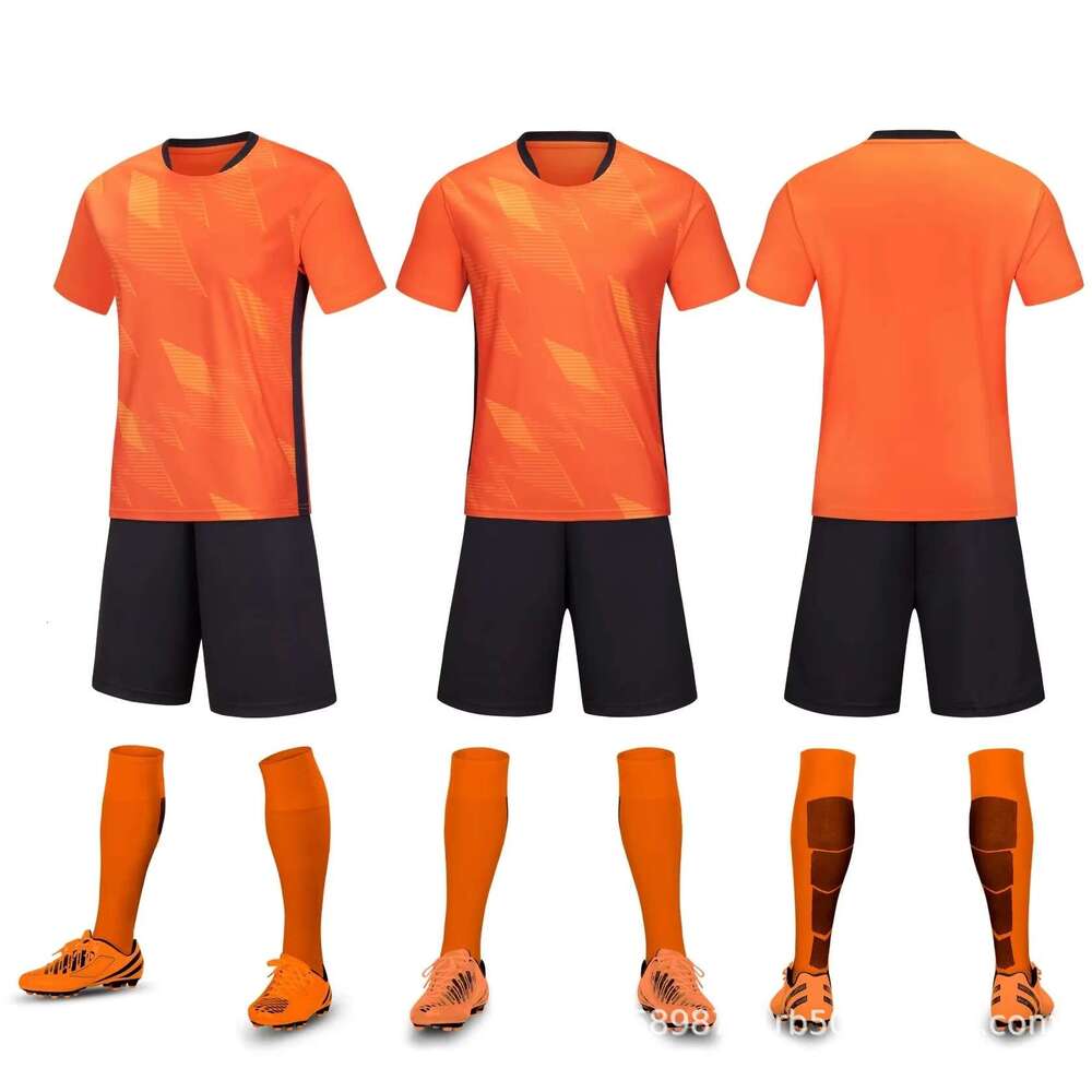 Football Suit Set For Men's And Women's Adult Football Matches, Training Team Uniforms, Children's Football Sportswear, Printing Number
