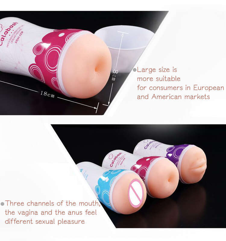 Blue Rabbit Real Rubber Pussy Artificial Male Masturbator Oral Vagina Sex Silicone Pocket Pussy sex toys for men