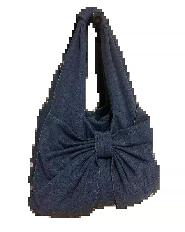 Large Capacity Retro Canvas Shoulder Bags 2024 Summer Washed Denim Tote Handbag Fashion Casual Handheld Underarm Bag 240920