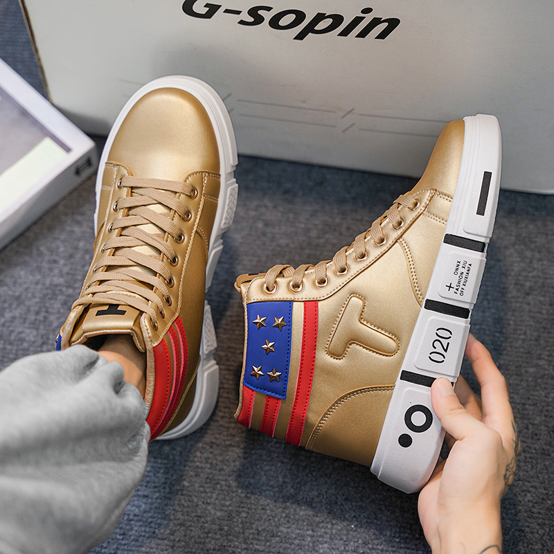 Top High Non-Slip Men Autumn 2024 New Increase Thick New Soled Men's Student Trend All Quality Casual Sports Shoes 15Bd 'S