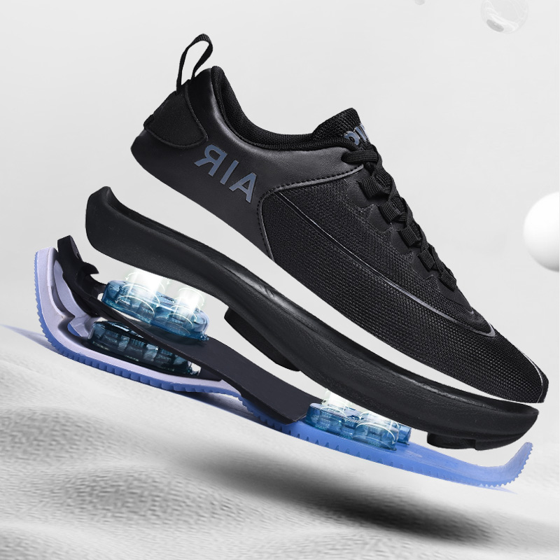 Breathable Men Running High Elasticity Air Cushion Gym Trainers Outdoor Sport Shoes Thick Sole Platform Jogging Sneakers