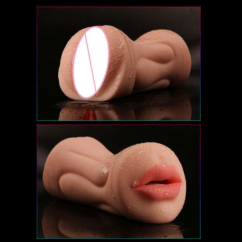 3D Realistic Vagina Masturbator Oral Mouth Aircraft Cup pocket Pussy Intimate Deep Throat Double Hole Sex Toy for Men