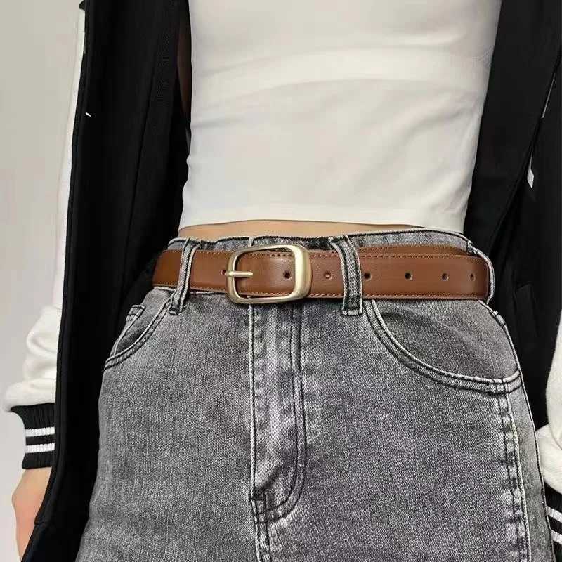 Womens belt vintage womens belt and high-end feel summer new Instagram style womens casual jeans niche W240920