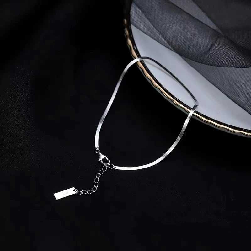 925 Sterling Silver Snake Bone Anklet Exquisite Temperament Sexy Anklet Long Anklet Sparkling Birthday Jewelry Gift Y240920