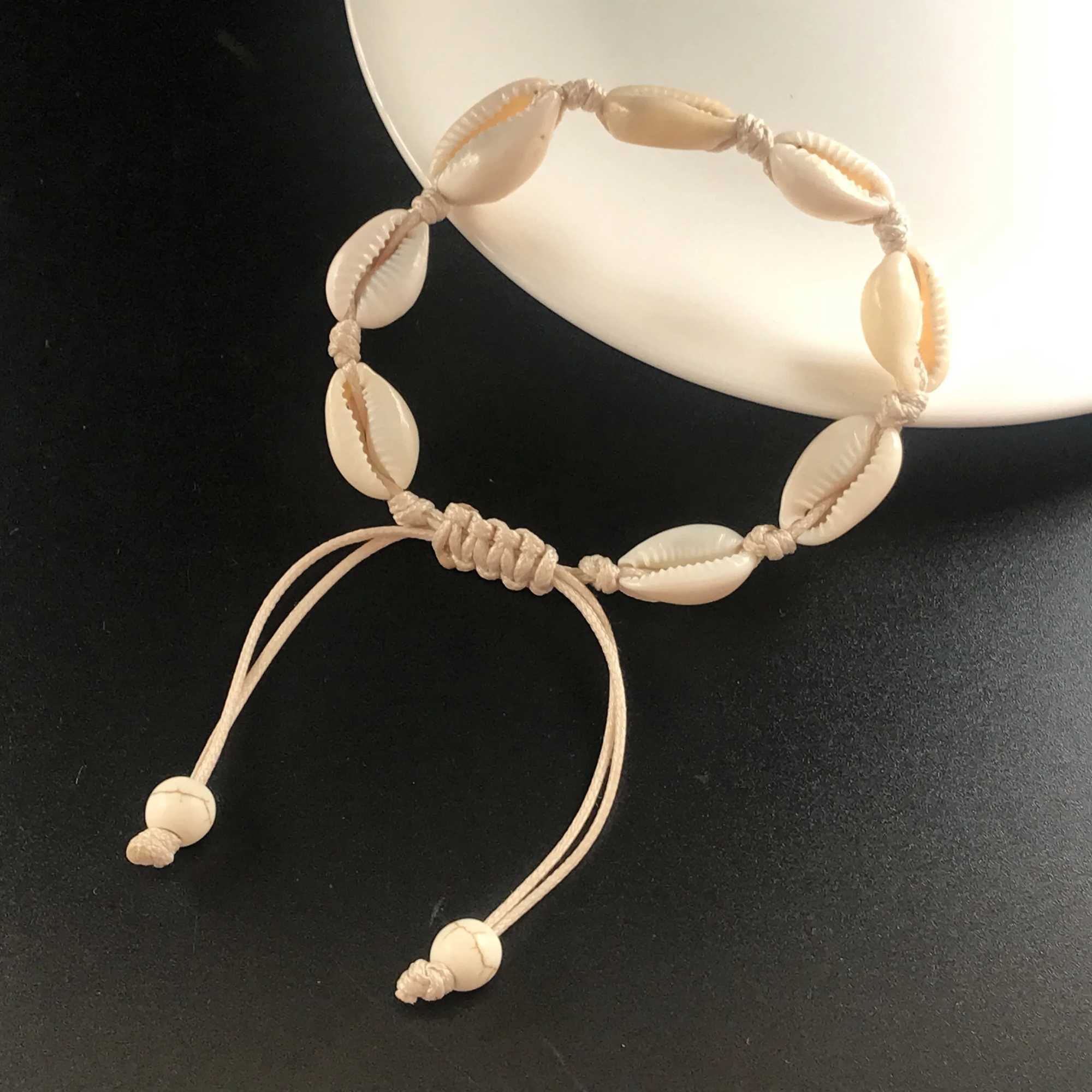 Anklets for Women shell Foot Jewelry Summer Beach Barefoot Bracelet ankle on leg Ankle strap Bohemian Accessories shell anklets Y240920