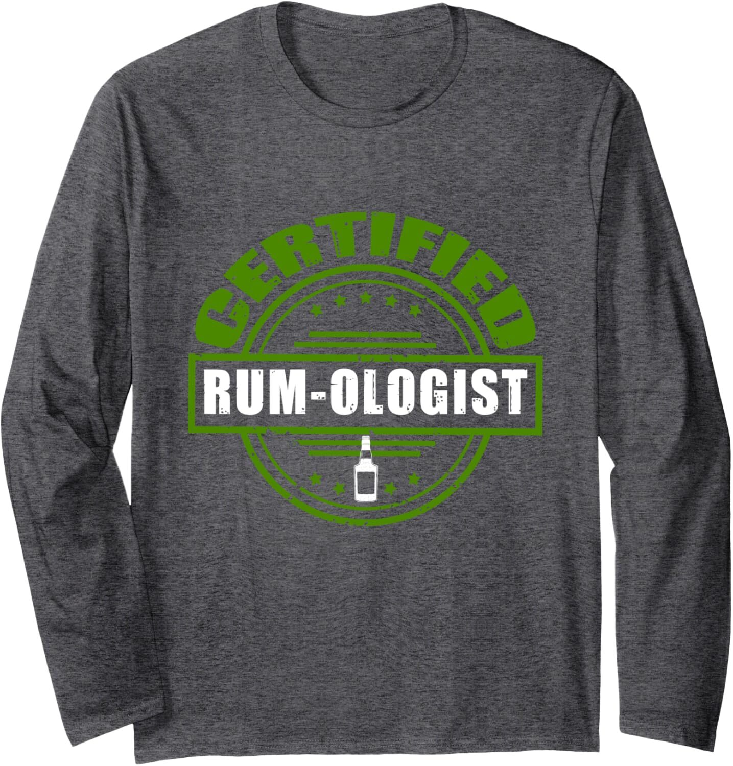 Long Sleeve Shirts for Men sweatshirt Funny Certified RumOlogist Rum Drinks Fan Alcohol Liquor Long Sleeve Tee Streetwear Casual tops clothes