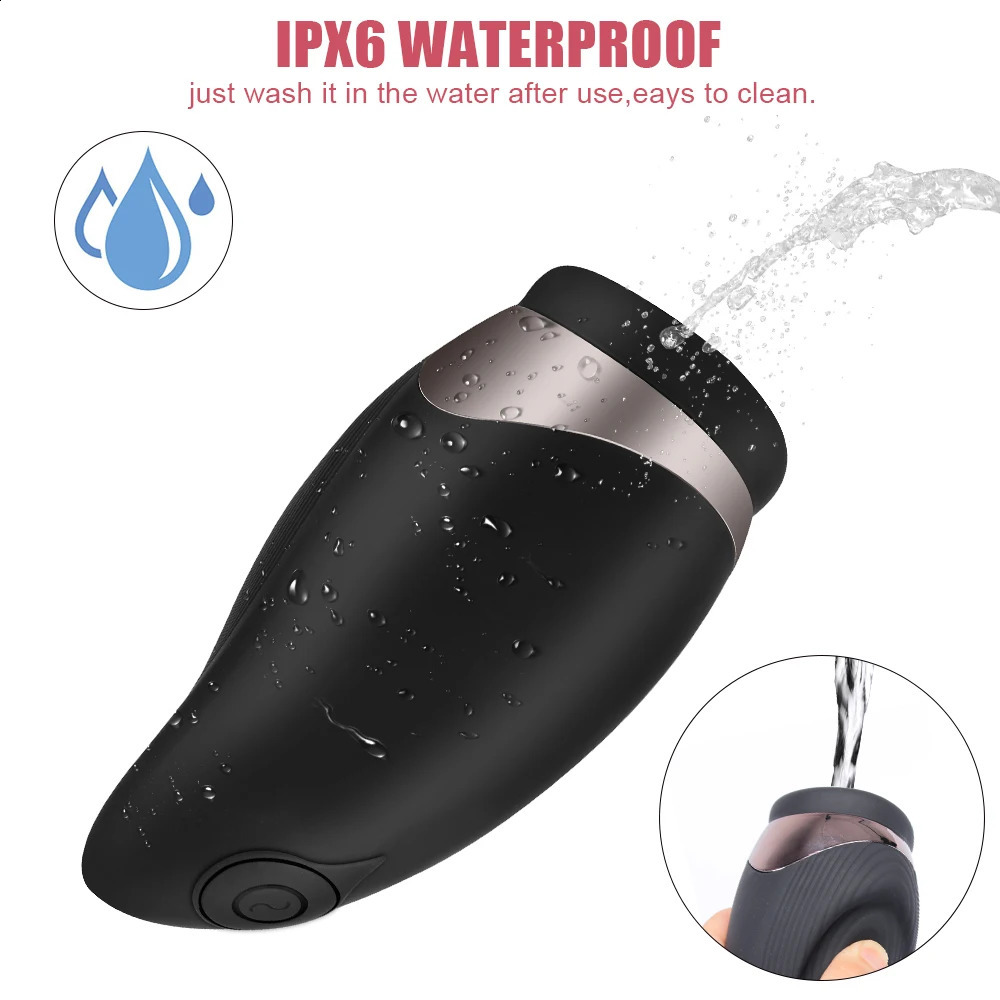 Automatic Heated Mouth Male Masturbator Sucking Vibrator For Men Penis Pump Cock Exerciser Blowjob Sex Toys Oral Massager Erotic 240914