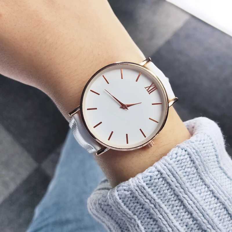 Relogio Feminino Fashion Simple Watches Women Casual Ladies Watches Leather Band Quartz Wristwatches Cheap Price DropshippingX240920