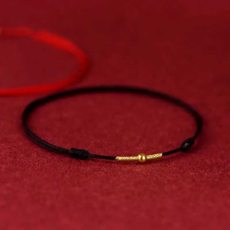 1 piece of fashionable handmade bracelet with red string and lucky bracelet. Male rs best friend lucky bracelet with ankle size adjustment X250125
