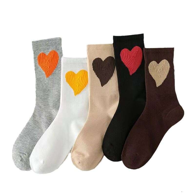Autumn And Winter Women's Long Tube Japanese Versatile Cotton Ins Style Trendy Cute Big Love Casual Fashion Sports Style Socks