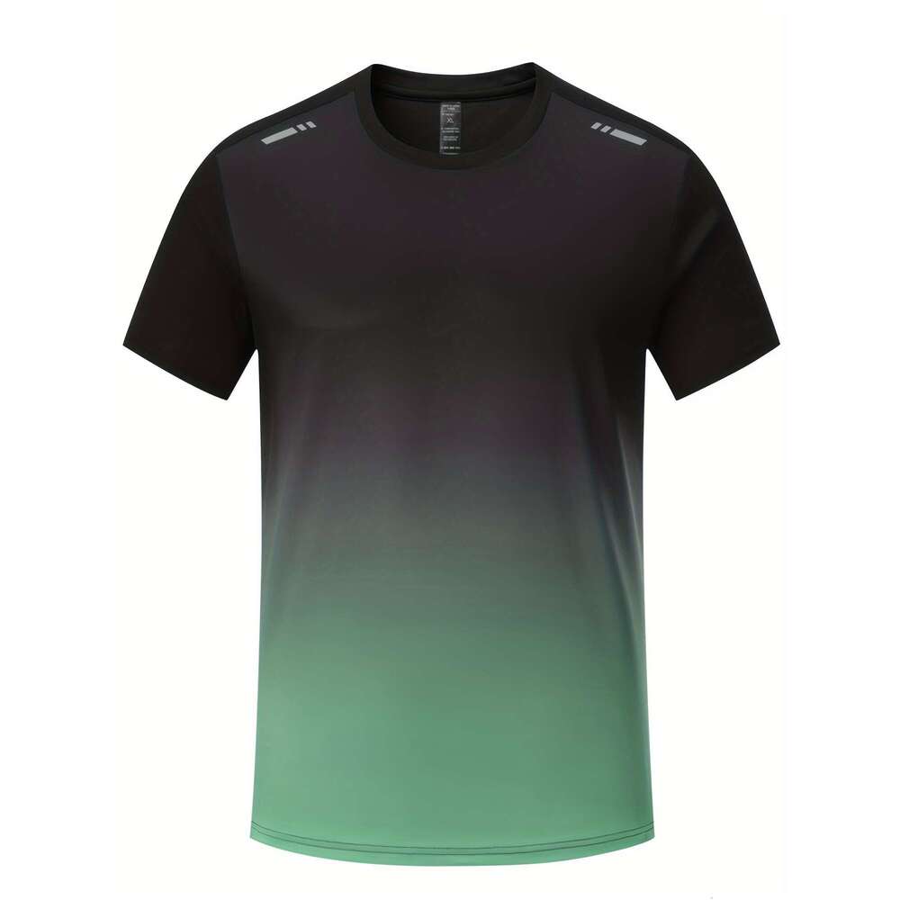 summer running fitness set gradient short sleeved T-shirt quick drying breathable shorts set suitable for comprehensive training sports gym basketball