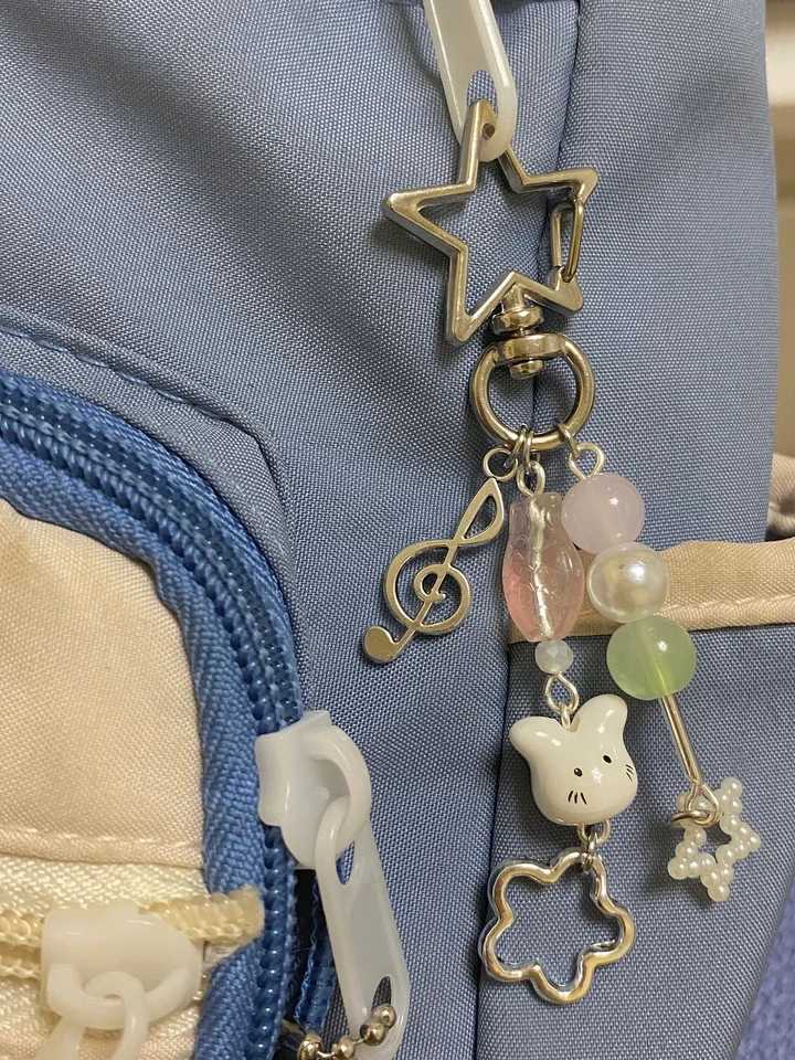 soft aesthetic y2k pink green mint white dango keychainX240919